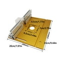 thumbnail image 3 of Trimmer Insert Plate Wear-resistant Working Multifunctional Accessories Waterproof Table Saw Part Electric Woods Router Plates Silver, 3 of 9