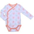 thumbnail image 6 of Asher & Olivia Baby Kimono Side Snap Onesies 3 Pc Girl Long Sleeve Bodysuit Set, 6 of 7