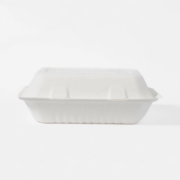 Greenprint® Fiberware® 9x9" 3-Compartment Clamshell. 200 ct