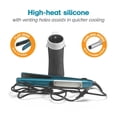 thumbnail image 6 of Polder High-Heat Silicone Hot Sleeve Cover for Flat Iron, Curling Iron, Hair Straightener, Portable Travel Pouch for Hot Hair Styling Tools, Organizer Sleeve for Travel or at Home Use, Black, 6 of 7