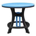 thumbnail image 3 of OS Home and Office CR130BBK-K Five Piece Round Counter Height Dining Set in Blue, 3 of 7