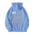 thumbnail image 5 of My Daddy Watches Over Me From Heaven Hoodies for Women Memorial Hoodie Graphic Hooded Sweatshirt Pullover with Pockets, 5 of 6