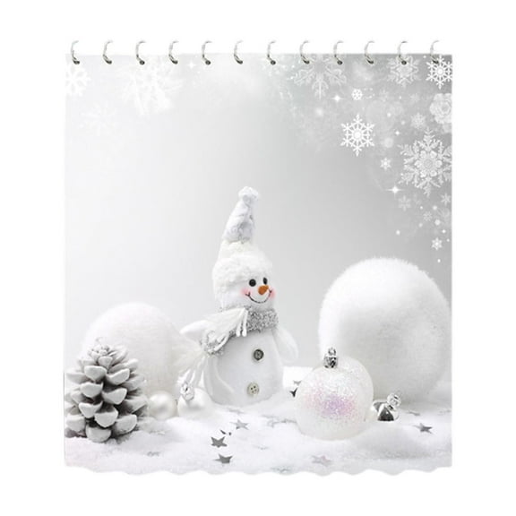 Jubipavy Shower Curtain Christmas Shower Curtain Shower Curtain Proof Shower Curtain Bathroom Dry And Wet Separation Shading Warm Shower Curtain