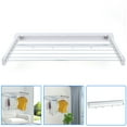 thumbnail image 3 of Wall Mounted Laundry Clothes Shelf Drying Rack Folding Dryer Hanger 7-Rod 2KG Extendable Clothes Airer Dryer Wall Mounted Laundry Drying Rack Indoor Metal Laundry Clothes Storage Shelf Drying Rack, 3 of 10