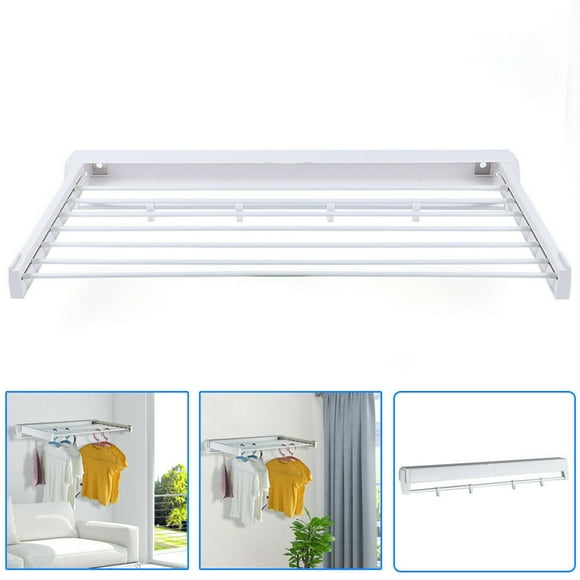 Wall Mounted Folding Clothes Rack