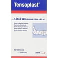 thumbnail image 2 of BSN Medical-20185 Tensoplast Elastic Athletic Tape, Provides Medium Support or Compression with High Adhesive Properties, Water Repellent and Air Permeable, Tan, 4" x 5 Yards, Roll, 2 of 2