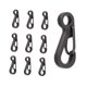 thumbnail image 3 of Yuarrent 10 Uds llaveros de aleación de Zinc en forma de D Clips de llavero pequeñas hebillas de mosquetón multiusos carpas 10 piezas No.01 Yuarrent OD2524-00, 3 of 6