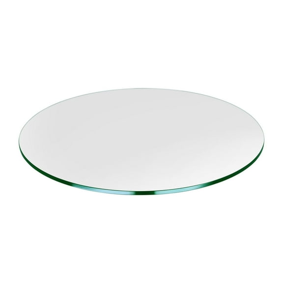 Dulles Glass 20" Round Table Top 1/4" Thick, Flat Polished Tempered Glass for Indoor Dining or Outdoor Patio, 7 Pounds