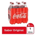 thumbnail image 1 of Refresco Coca Cola   sabor original 6 botellas de 1 l c/u, 1 of 4