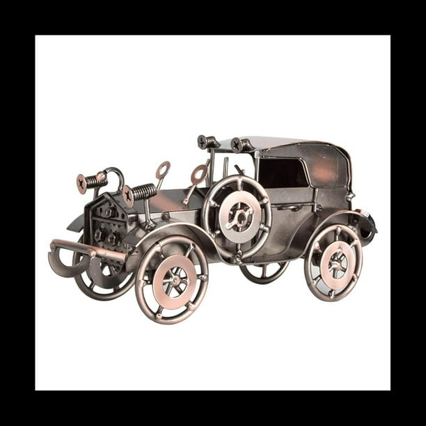DecoracióN del Hogar de Escritorio Modelos de Metal Modelo de VehíCulo Antiguo Modelo de AutomóVil Retro DecoracióN de CamióN de Mesa Modelo de AutomóVil de Hierro