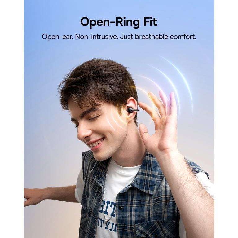 Baseus Open Ear Earbuds, Clip-On Wireless Earbud ,38H Playtime