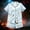 A117 Light Blue, variant on Yuncity Girls Halloween Pajamas Cute Ghost Print Pjs Summer Fall Button Down Short Sleeve Top Shorts 2 Piece Casual Cozy Festival Party Nightwear,Size 2-16 Years Gold