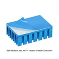thumbnail image 3 of Uxcell 30x20x10mm Thermal Pad Aluminum Heatsink Electronic Radiators Blue 5 Pcs, 3 of 5
