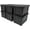 Black, variant on Remington 5 Gallon Loackable Storage Totes with Lids, Green Lid, Heavy-Duty Durable Stackable Containers, Large Garage Organizing Bins Moving Tubs, Rugged Sturdy Equipment Utility Tool Box