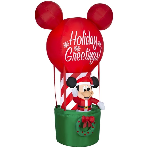 Globo inflable navideño con Mickey Mouse en globo aerostático de 2,1 m