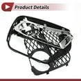 thumbnail image 4 of Unique Bargains Fog Light Grill Front Lower Bumper Fog Light Cover Inserts for BMW X6 2012-2014 ABS No.51117312606 Black+Silver Tone, 4 of 7