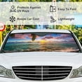 thumbnail image 5 of GZHJMY Car Front Windshield Sunshade UV Heat Protection, Foldable Auto Windshield Sun Visor for Sedan SUV Truck Palm and Tropical Beach, Car Sunscreen51x27.5inch Keep Vehicle Cool, 5 of 6
