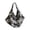 Black, variant on Large Capacity Tote Backpack Convertible Shoulder Crossbody With Checkered Pattern