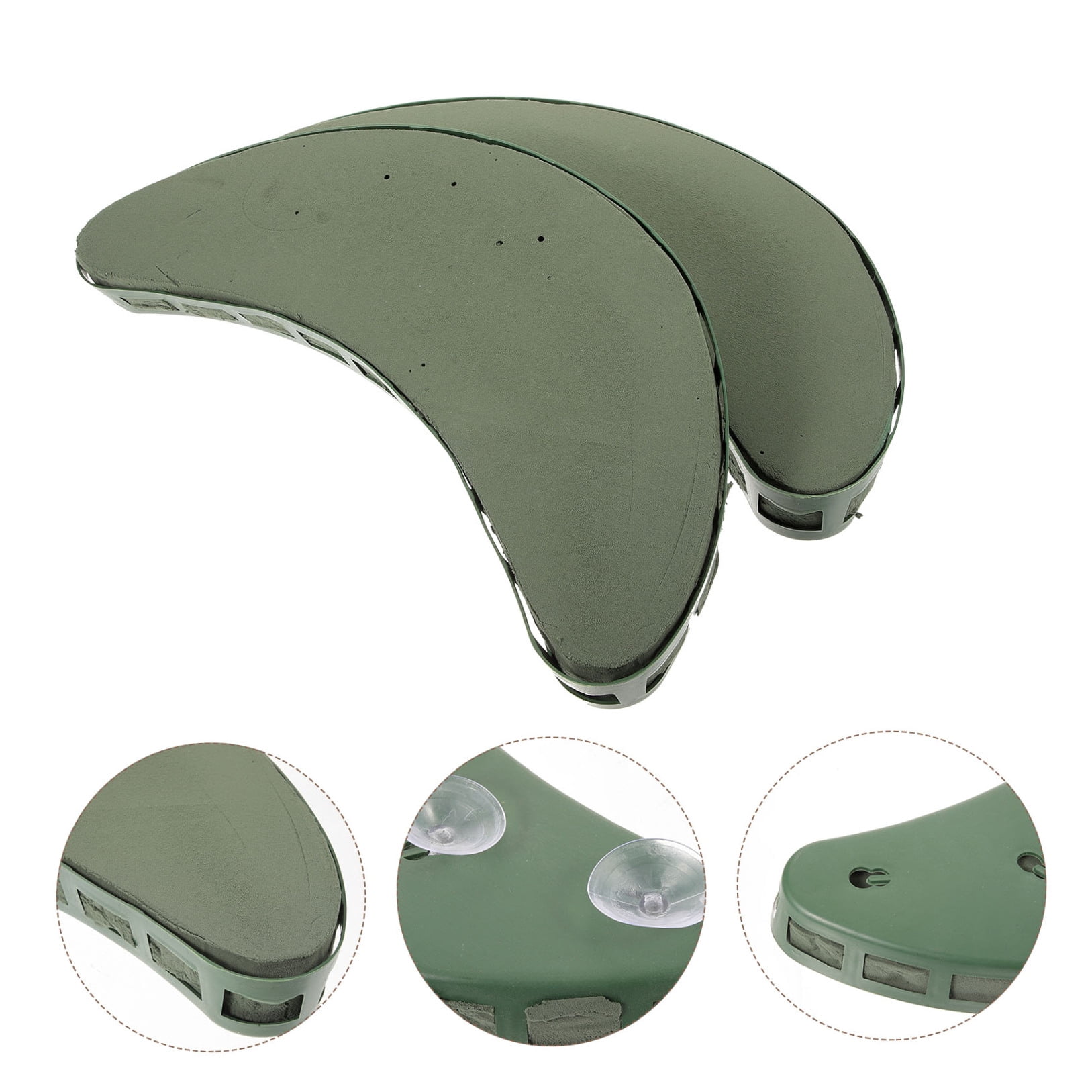 FRCOLOR Flower Sponge Blocks Kit Floral Foam Blocks Green Plastic 2Pcs for Wedding Car Supplies