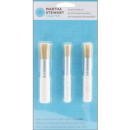 Martha Stewart Stencil Brush Set, 3-Pack