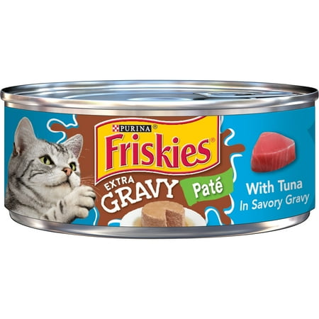 UPC: 0050000168798 | Purina Friskies Extra Gravy Pate Wet Cat Food Tuna in Gravy 5.5 oz Cans (24 Pack)