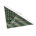 thumbnail image 3 of Naloa Jungle Green Camo USA Flag Dog Bandanas 1PC Washable Triangle Dog Scarfs Premium Durable Fabric, for Small Medium Large Dogs and Cats, 3 of 6