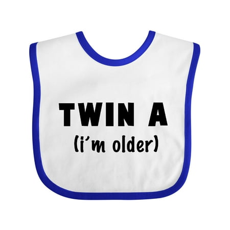 

Inktastic Twin a (i m Older) Gift Baby Boy or Baby Girl Bib