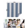 thumbnail image 4 of Navy Blue Grey Stripe Cloth Napkins Set of 6 Reusable Dinner Napkins, Farmhouse Minimalist Striped Cocktail Napkin Washable Table Napkins for Wedding/Holiday Party/Baby Shower 20"x20", 4 of 7