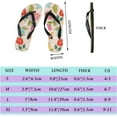 thumbnail image 2 of GZHJMY Women Flip Flops Slippers Summer Spring Birds Floral Flowers Vintage Sandals for Beach Summer Shower Men Boy Girl Kid Shoes, 2 of 5