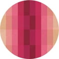 thumbnail image 1 of Ahgly Company Tapis Rond Lavable en Machine Intérieur Transitionnel Orange, 3 Pieds Rond, 1 of 7