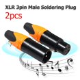 thumbnail image 4 of Kuymtek 1 par de conectores de cable de audio XLR de 3 pines macho hembra DIY (naranja) Kuymtek Componentes de la computadora, 4 of 8
