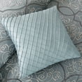 thumbnail image 4 of Madison Park Queen Lavine 12-Piece Comforter Set with Cotton Bed Sheets, Blue, 4 of 5