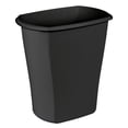 thumbnail image 2 of (3 pack) Sterilite Kitchen Trash Can, 10 Gallon Plastic Garbage Bin with No Lid, Black, 2 of 8