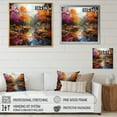 thumbnail image 4 of Designart "Colorful Neo Primal Forest composition II" Forest Floater Framed Wall Decor, 4 of 7