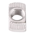 thumbnail image 1 of Tuerca de Cabeza de Martillo Con Ranura en t de 50 piezas, sujetador de acero al carbono niquelado para perfil de aluminio con perfiles de extrusión de aluminio, 1 of 7