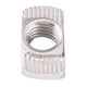 thumbnail image 1 of Tuerca de Cabeza de Martillo Con Ranura en t de 50 piezas, sujetador de acero al carbono niquelado para perfil de aluminio con perfiles de extrusión de aluminio, 1 of 7