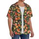 thumbnail image 2 of Fotbe Fruits Peach Camisa Estampada de Manga Corta para Hombre, Casual de Verano, Estilo Playero, Sin Arrugas-3X-Large, 2 of 5