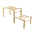 thumbnail image 1 of Soporte de Percha para Gallinero, Escalera, Decoración de Hábitat de Madera, Fácil de Ensamblar, Estructura Resistente, Estante de Pie para Entrenamie, 1 of 9