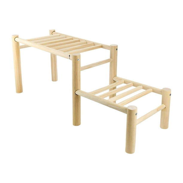 Marco de madera para percha de gallinero, para gimnasio de aves de corral, juguete de actividad, barra de , estante de pie para entretenimient