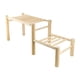 thumbnail image 1 of Marco de madera para percha de gallinero, para gimnasio de aves de corral, juguete de actividad, barra de , estante de pie para entretenimient, 1 of 9