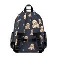 thumbnail image 3 of Golden Retriever Puppy and Dog Paw Backpack for School, Cute School Bag with Adjustable Shoulder Straps and Padded Back, 15.25"x11.5"x5.25", 3 of 5