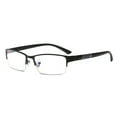 thumbnail image 3 of Opvise Men Blue Light Blocking Glasses Half Frame Clear View Strong Hinge Transparent Eye Protection Bluelight Glasses Spectacles Eyewear Black, 3 of 8