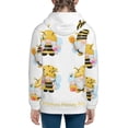 thumbnail image 6 of Kdxio Gnomes Honey Bee Pattern Kids Boys Girls Zip Up Hoodie 3D Printed Hooded Sweatshirt Hoody Coat with Pocket 7-12 Y-Medium, 6 of 6