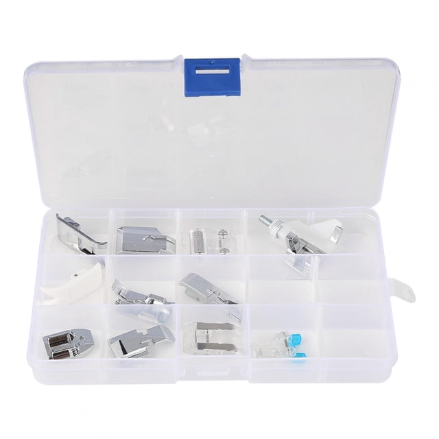 Ensemble de 11 Pcs de Pièces Multifonctions pour Machine à Coudre, Accessoires de Machine à Coudre à Pied-Pressé (#02)