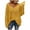 Yellow, variant on Long Sleeved Fall Winter Women V-neck Loose Sweater Oversize Knit Pullover