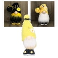 thumbnail image 4 of Gnomo De Peluche ANGGREK Flor De Girasol Amarilla Muñeca Sin Rostro Parte Inferior Ponderada 28 x 10 x 8cm, 4 of 8