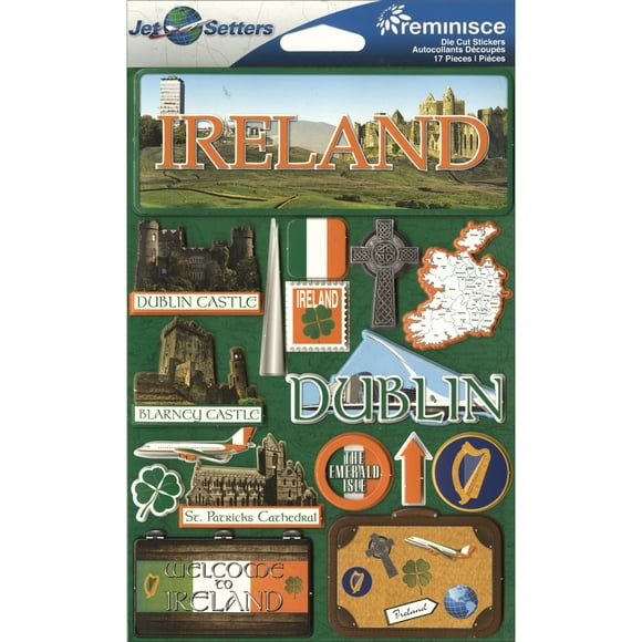 Jet Setters Dimensions autocollants-Irlande