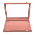 thumbnail image 1 of Esquirla Velvet Jewelry Display Organizer Tray Holder Storage Showcase Container F Large 3, 1 of 5