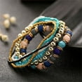 thumbnail image 6 of Ayyufe Boho Bracelets Pack Of 7 Women Boho Bohemian Mix Multilayer Elastic Beaded Bracelets for Banquet Party, 6 of 8