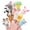 Multicolor, variant on 10 Pcs Finger Velvet Toys Cute Animal Shapes Funny Pig Bunny Frog Cotton Puppets For Baby Best Gift